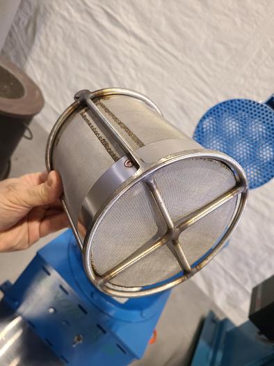 Used Nobles Tabletop Spin Dryer Chip Spinner 110V with basket Dry Metal Parts