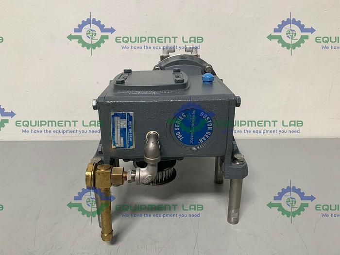 Used Boston Gear F724F-15-B5-6 Gear Reducer W/ Pneumatic Gast 8AM-NRV-11A Motor