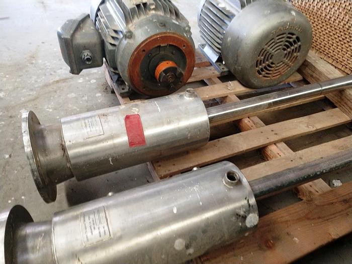 Used Mixer, High Shear, 25 HP, S/st, Scott Turbon (2) #S741985