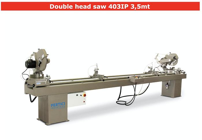 Used Pertici 402IP Double Head Cut Off Saw