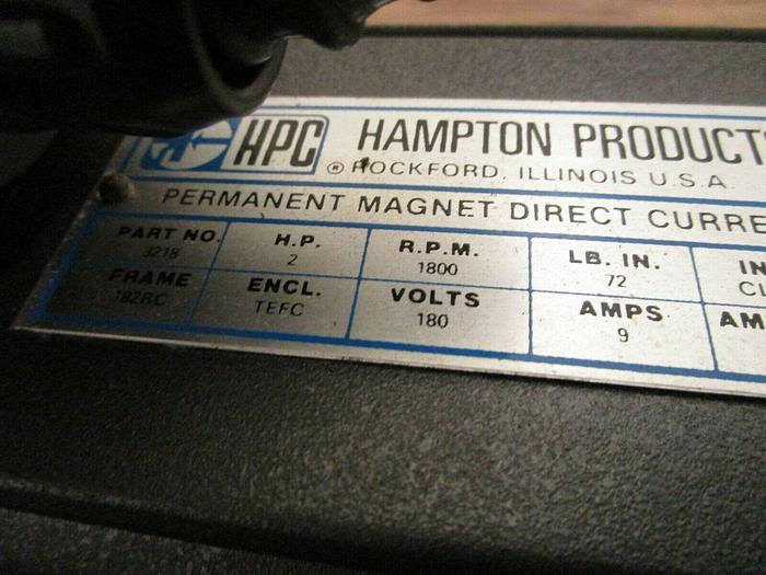 Used HAMPTON PRODUCTS / HPC PERMANENT MAGNET DIRECT CURRENT MOTOR 3218