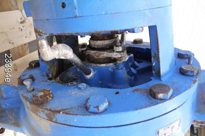 Used Goulds 3175 Pump, 6X8X18, 5-Vane Impeller, 18" Impeller Diameter, Ss Casing, Ss Impeller, Ss Stuffing Box, Ss Suction Side Plate, Packing #23394