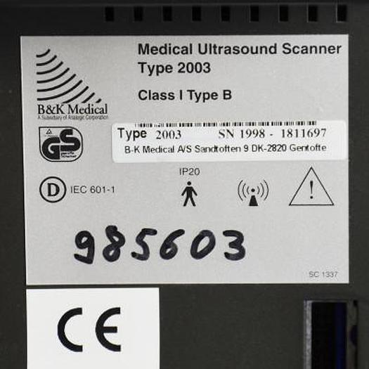 Used ECHOGRAPH BRUEL&KJAER BK 2003 (urology)
