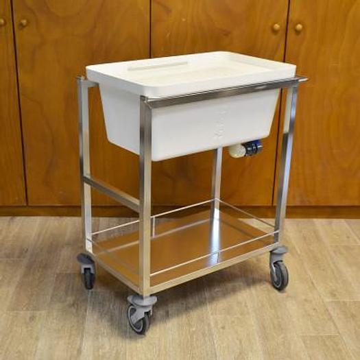 Used STAINLESS STEEL HOSPITAL CART WITH TANK