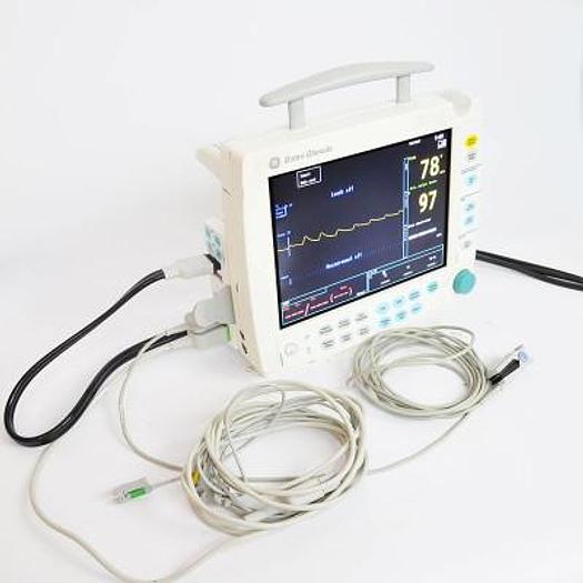 Used MULTIPARAMETRIC ANESTHESIA MONITOR GE DATEX OHMEDA S5 ECG, PNI, SPO2, 2XPI