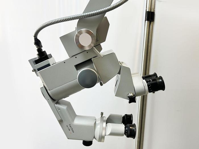 Used OPHTALMOLOGY MICROSCOPE ZEISS OPMI 6 CFC SUR STATIF S3 with 2 binoculars