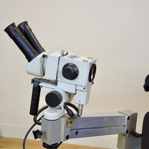 Used BLACK GYNECOLOGICAL CONSULTATION TABLE WITH COLPOSCOPE BAG TYPE COLPO IV