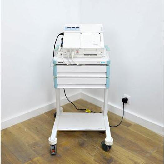 Used PHILIPS SERIES 50 IP-2 TOCOCARDIOGRAPH WITH 1 CARDIO PROBE AND 1 UTERINE CONTRACTION PROBE