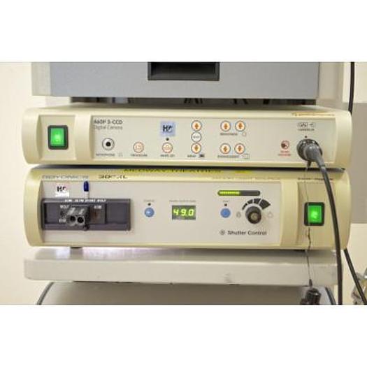 Used SMITH AND NEPHEW LAPAROSCOPIC COLUMN WITH 2 FLAT SCREENS