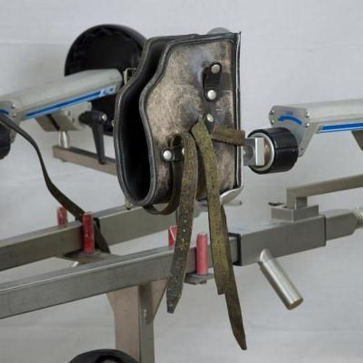 Used ALM 6090 ELECTRIC OPERATING TABLE WITH REMOTE CONTROL, CHARGER AND ORTHOPEDIC EXTENSION