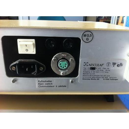 Used AESCULAP MICROTRON MOTOR WITH PEDAL, HOUSING AND MOTOR. SUITABLE FOR ORL/NEURO/DENTAL USE