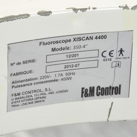 Used FMCONTROL XISCAN 4400 SMALL FRAGMENT IMAGE INTENSIFIER