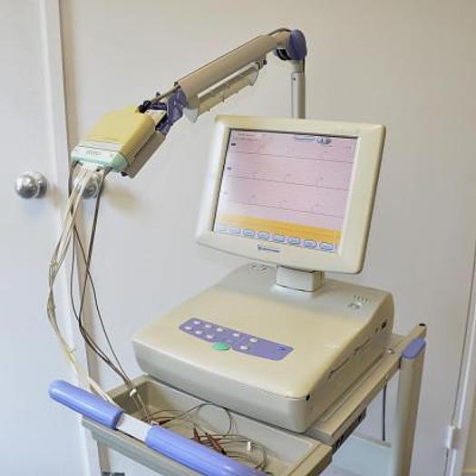 Used CARDIOFAX V 12-CHANNEL/15-CHANNEL DIGITAL RESTING AND EXERCISE ELECTROCARDIOGRAM WITH LARGE 12" DISPLAY SCREEN