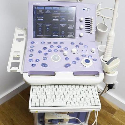 Used ALOKA PROSOUND ALPHA 6 ULTRASOUND SCANNER WITH 2 PROBES