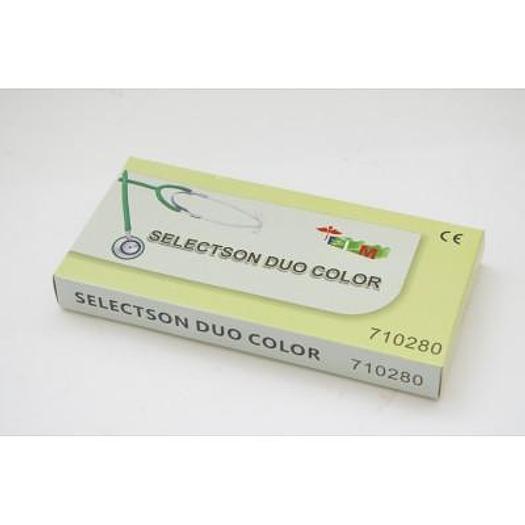 STETHOSCOPE DOUBLE PAVILLON SELECTSON COLOR VERT