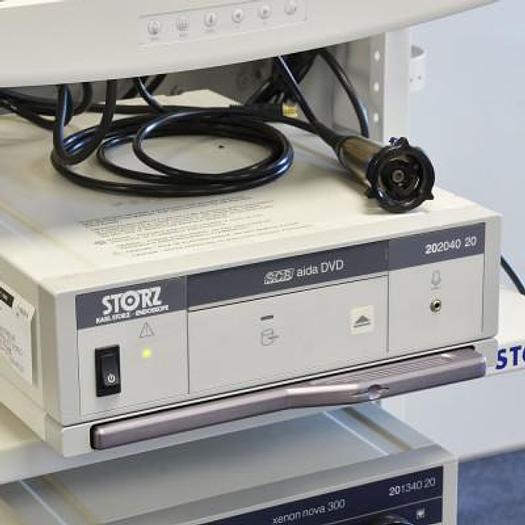 Used KARL STORZ ENDOSCOPY COLUMN WITH MONITOR