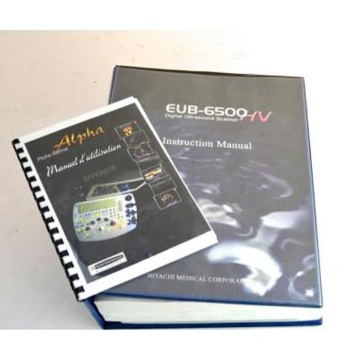 Used HITACHI EUB 6500 PLATFORM ELITE COLOR ULTRASOUND SCANNER WITH 4 PROBES