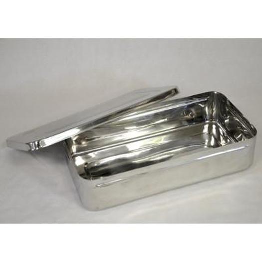 STAINLESS STEEL INSTRUMENT BOX 35x18x8cm