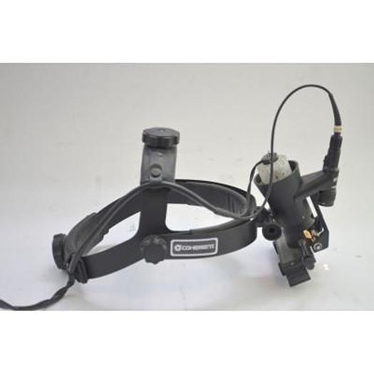 Used COHERENT NOVUS 2000 INDIRECT LASER WITH OPHTHALMOSCOPE MOUNTED ON OPERATOR'S HELMET