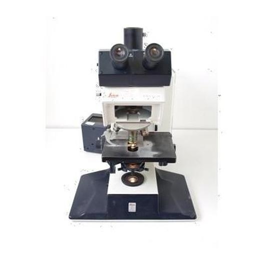 Used LEITZ DMRB LAB MICROSCOPE WITH 3 UNUSED OBJECTIVES