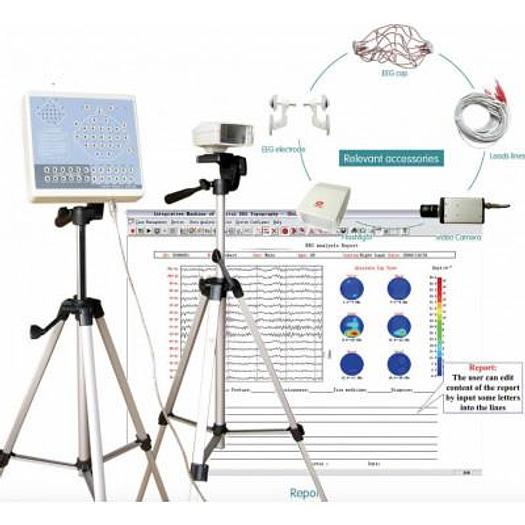 EEG ELECTROENCEPHALOGRAM 24 CHANNELS WITH COMPUTER