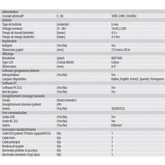 TOUCH SCREEN 12-CHANNEL ELECTROCARDIOGRAPH