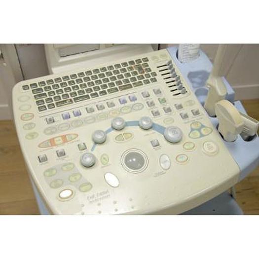Used HITACHI PLATFORM ELITE DIGITAL COLOR DOPPLER ULTRASOUND WITH 3 PROBES