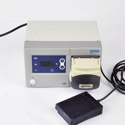 Used ERBE EIP 2 IRRIGATION PUMP FOR ENDOSCOPIC PROCEDURES, SUPPLIED WITH FOOT PEDAL