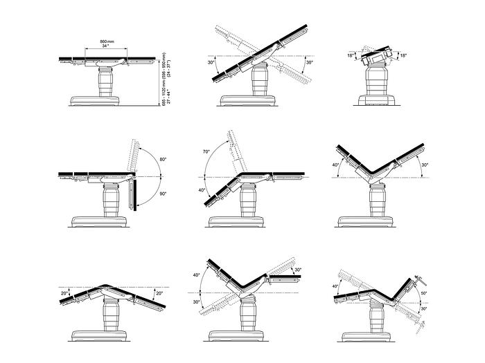 Used MAQUET ALPHASTAR PRO OPERATING TABLE