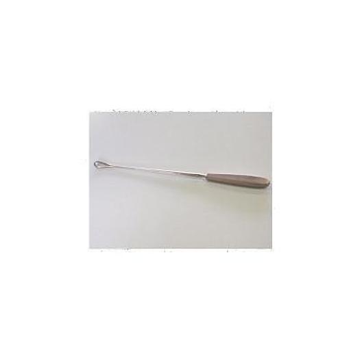 Used SIMS 25CM FENESTRATED UTERINE CURETTE STAINLESS STEEL FRANCE