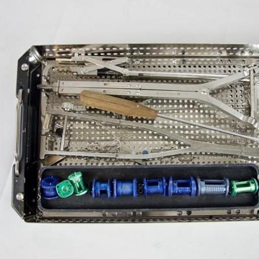 Used ORTHOPEDIC BOX FOR VERTEBRAL IMPLANT BRAND SYNTHES