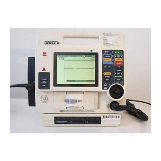 Used DEFIBRILATOR WITH ECG SCOPE LIFEPACK 12