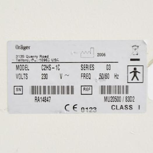 Used HILL ROM AIR-SHIELDS ISOLETTE C2000 INCUBATOR