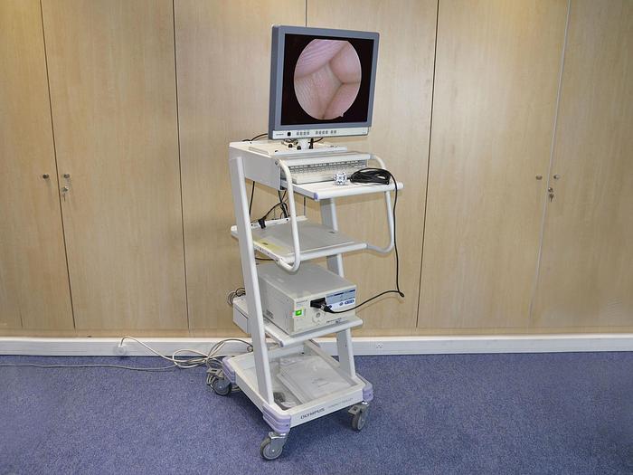 Used OLYMPUS CABINET COLUMN FOR EUROLOGY-GYNECO-ORL