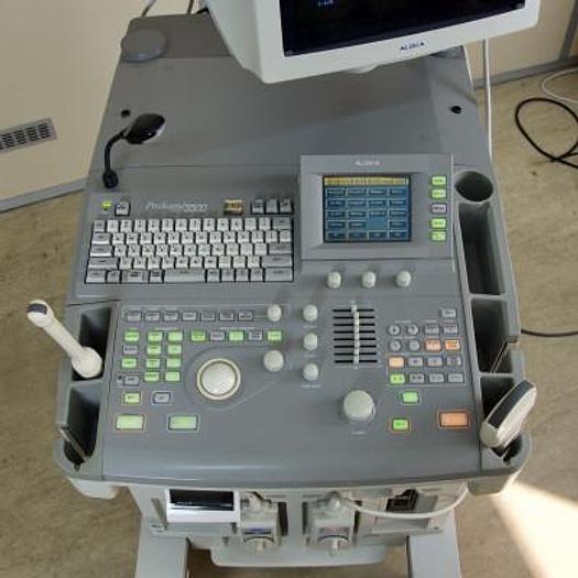 Used ALOKA PROSOUND 5500 COLOR DOPPLER ULTRASOUND WITH ABDOMINAL PROBE AND ENDOVAGINAL PROBE