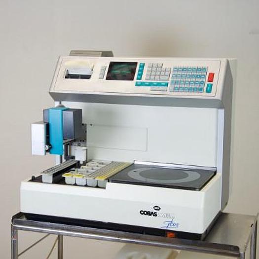 Used COBAS MIRA PLUS ROCK BIOCHEMISTRY SYSTEM ON CART