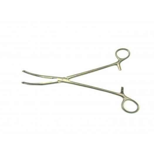 PINCE CLAMP DE PRICE THOMAS A BRONCHES S/G 22CM (PRICE THOMAS'S CLAMP FORCEPS HAS BRONCHI NO TEETH 22CM)