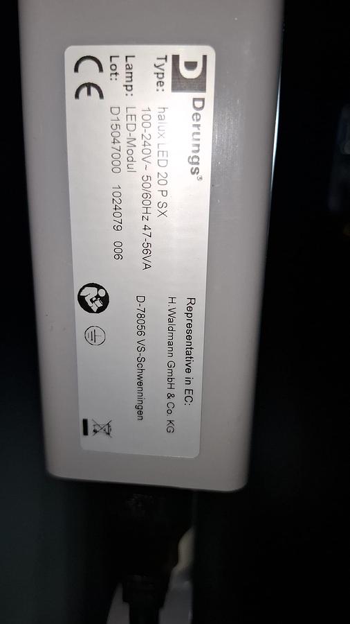 D'occasion LAMPE DE CONSULTATION LED WALDMAN HALUX 20 P SX