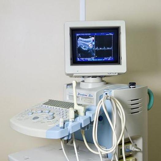 Used HITACHI PLATFORM ELITE COLOR DOPPLER ULTRASOUND WITH 3 PROBES