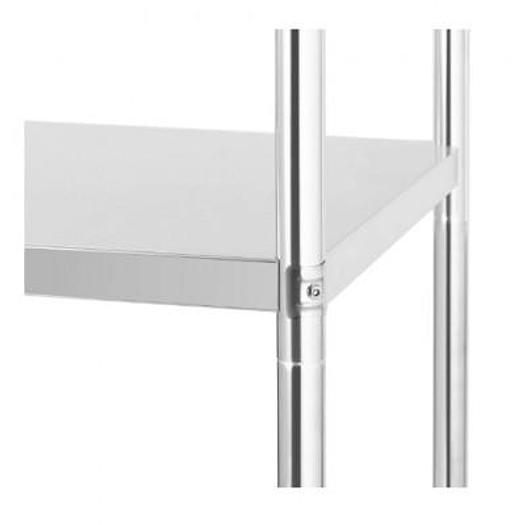 METAL SHELF 120 X 40 X 180 CM 200 KG STAINLESS STEEL