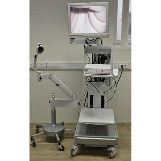 Used KAPPA VIDEOCOLPOSCOPE WITH 20X MAGNIFICATION, CART AND FLAT SCREEN
