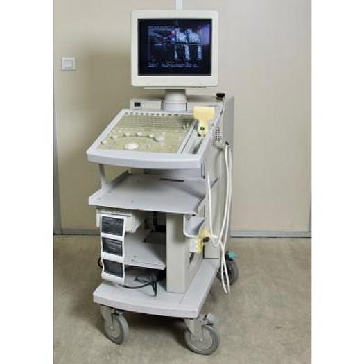 Used HITACHI EUB 525 COLOR DOPPLER ULTRASOUND WITH LINEAR PROBE