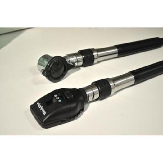 Used WELLCH ALLYN VETERINARY OTOSCOPE/OPHTHALMOSCOPE SET ON WALL CHARGER