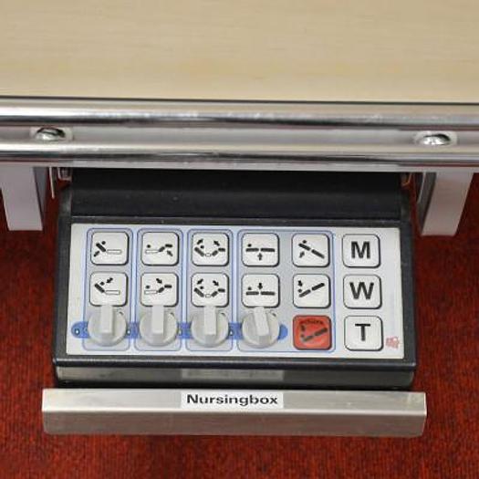 Used SCHELL INDUSTRIES HEALTHCARE BED WITH JW KOCH PLANO TABLE