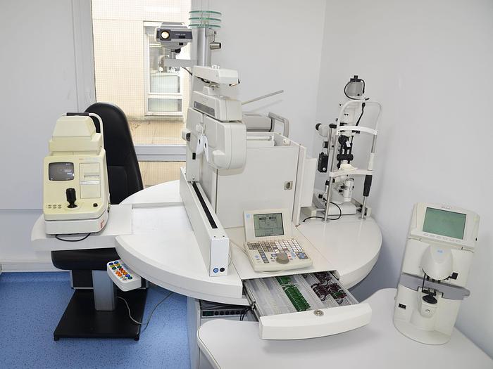 Used NIDEK OPHTHALMOLOGICAL CONSULTATION TABLE