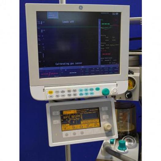 Used DATEX OHMEDA AESTIVA 3000 ANESTHESIA VENTILATOR WITH GENERAL ELECTRIC ANESTHESIA MONITOR