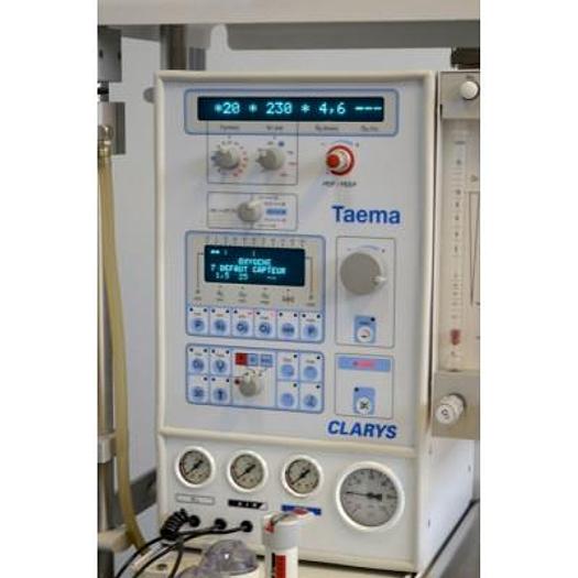 Used TAEMA CLARYS LIQUID AIR ANESTHESIA RESPIRATOR, CLOSED CIRCUIT, PERFECT CONDITION