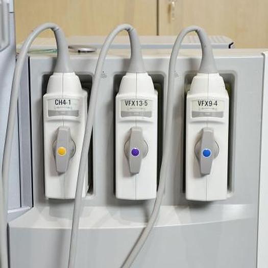 Used SIEMENS ACUSON ANTARES 5 FLAT SCREEN ULTRASOUND SCANNER WITH 3 PROBES