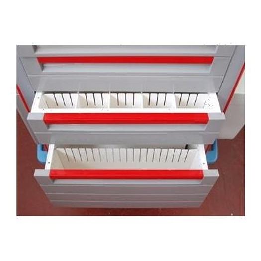 5-DRAWER EMERGENCY TROLLEY+STORAGE +TAB NOT YET USED