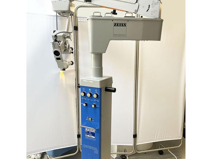 Used OPHTALMOLOGY MICROSCOPE ZEISS OPMI 6 CFC SUR STATIF S3 with 2 binoculars